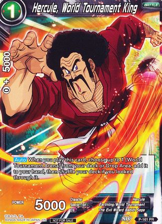 Hercule, World Tournament King (Power Booster) (P-161) [Promotion Cards] | Shuffle n Cut Hobbies & Games