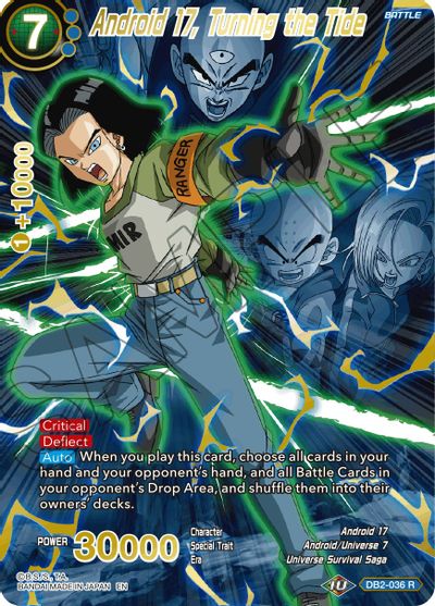 Android 17, Turning the Tide (Alternate Art) (DB2-036_R) [Special Anniversary Set 2021] | Shuffle n Cut Hobbies & Games