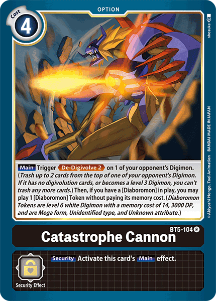 Catastrophe Cannon [BT5-104] [Battle of Omni] | Shuffle n Cut Hobbies & Games