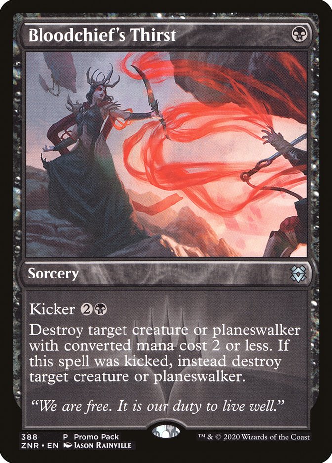 Bloodchief's Thirst (Promo Pack) [Zendikar Rising Promos] | Shuffle n Cut Hobbies & Games