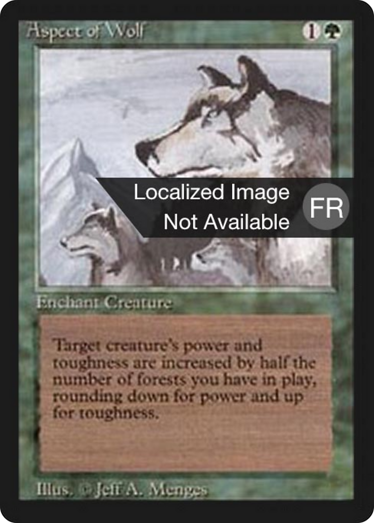 Aspect of Wolf [Foreign Black Border] | Shuffle n Cut Hobbies & Games