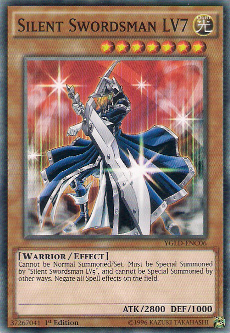 Silent Swordsman LV7 [YGLD-ENC06] Common | Shuffle n Cut Hobbies & Games
