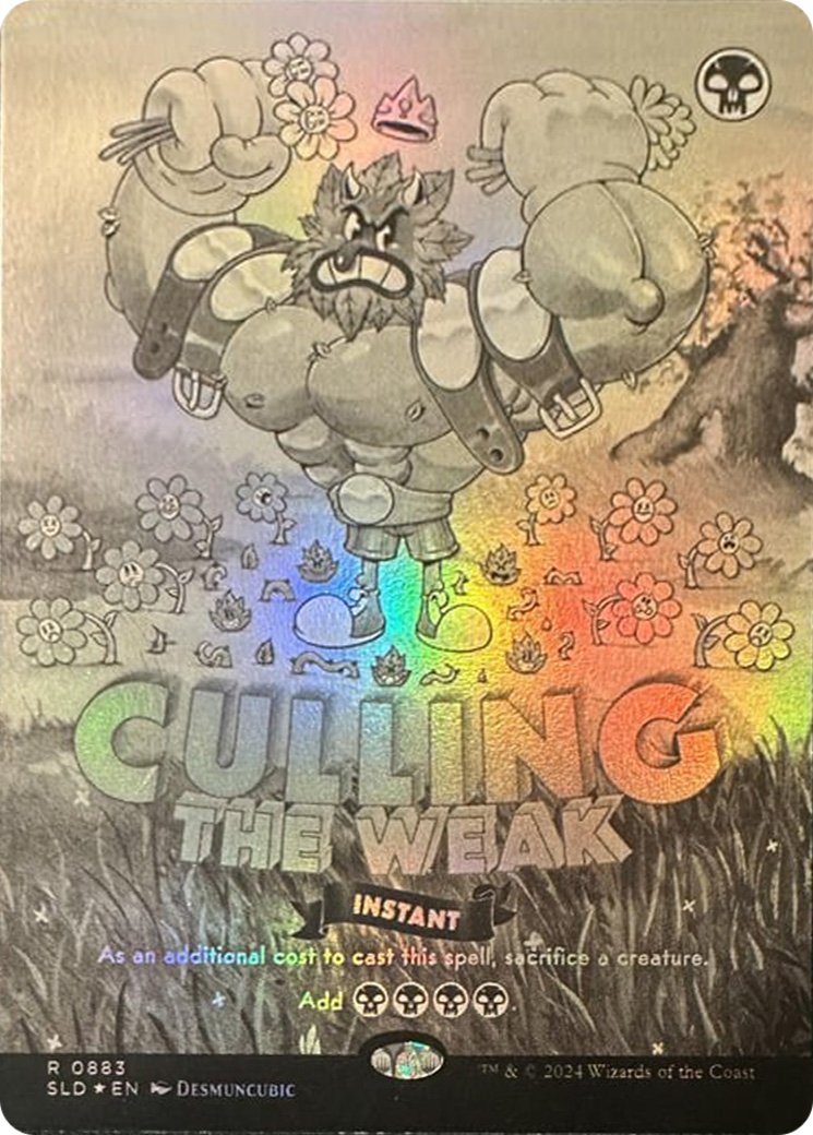 Culling the Weak (Black & White Foil) [Secret Lair Drop Series] | Shuffle n Cut Hobbies & Games