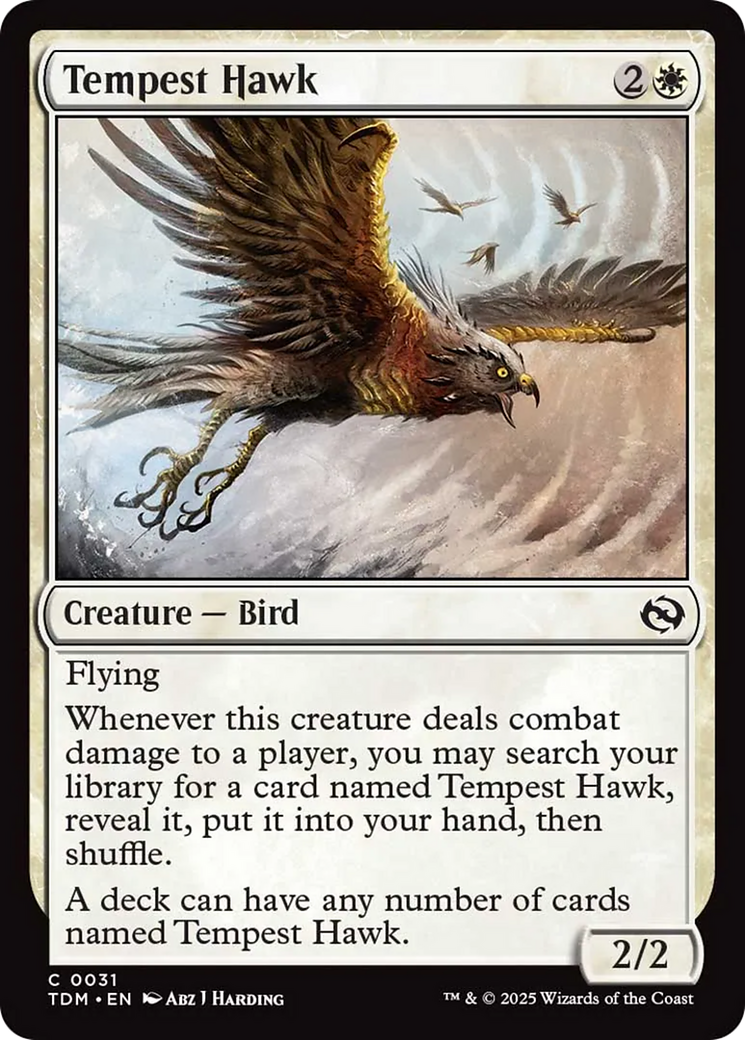 Tempest Hawk [Tarkir: Dragonstorm] | Shuffle n Cut Hobbies & Games