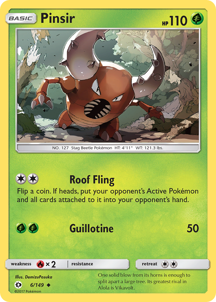 Pinsir (6/149) [Sun & Moon: Base Set] | Shuffle n Cut Hobbies & Games