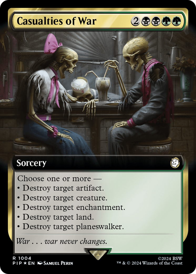 Casualties of War (Extended Art) (Surge Foil) [Fallout] | Shuffle n Cut Hobbies & Games