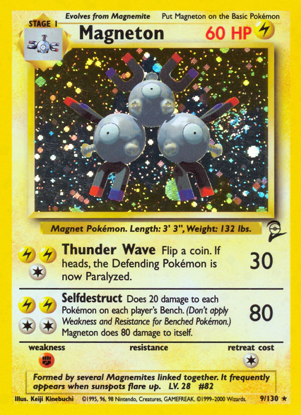 Magneton (9/130) [Base Set 2] | Shuffle n Cut Hobbies & Games