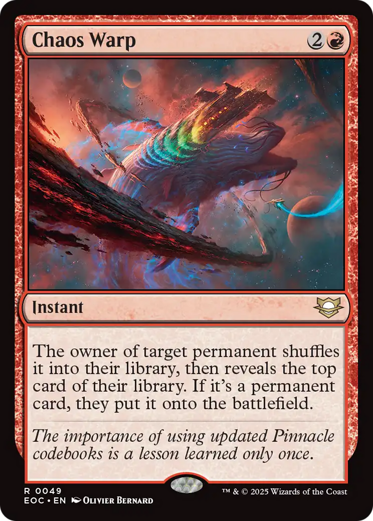Chaos Warp [Edge of Eternities Commander] | Shuffle n Cut Hobbies & Games