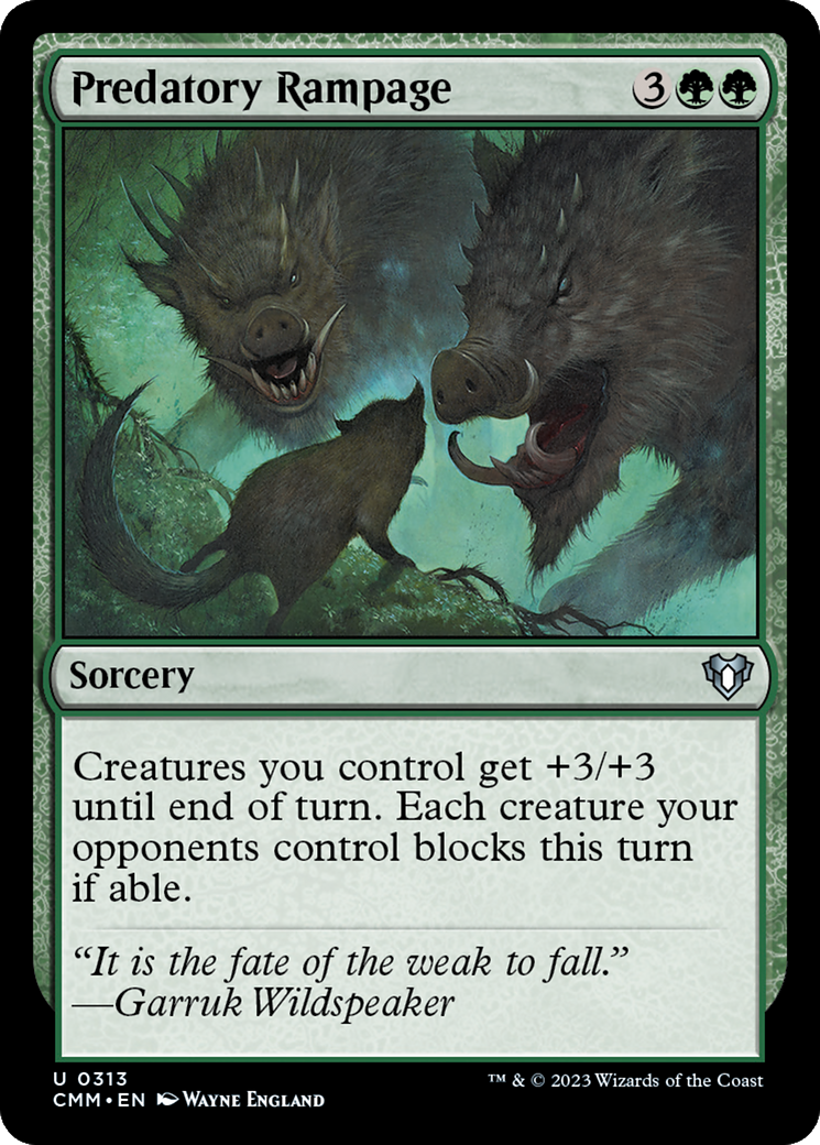 Predatory Rampage [Commander Masters] | Shuffle n Cut Hobbies & Games