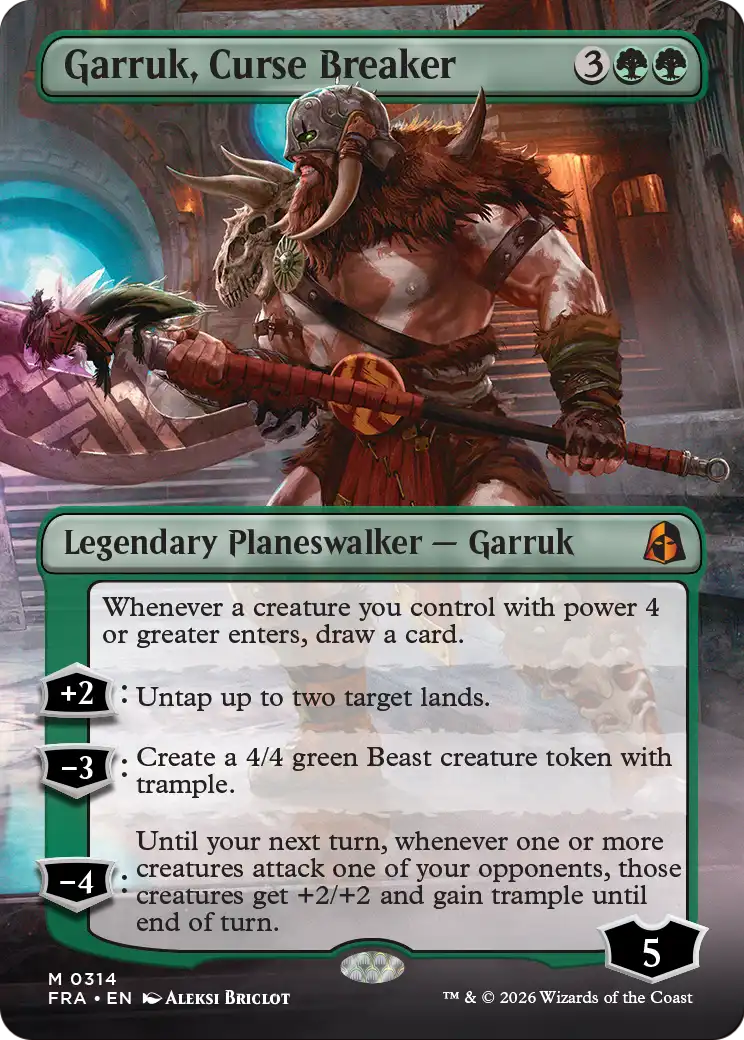 Garruk, Curse Breaker (Borderless) [Reality Fracture] | Shuffle n Cut Hobbies & Games
