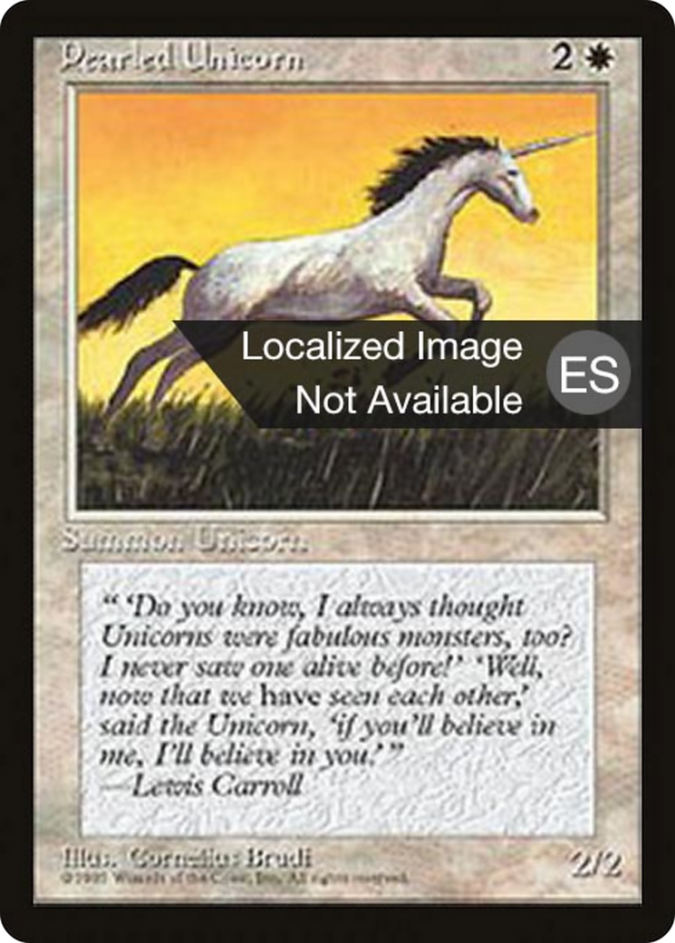 Pearled Unicorn [Fourth Edition Foreign Black Border] | Shuffle n Cut Hobbies & Games