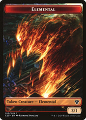 Angel // Elemental (010) Double-Sided Token [Commander 2020 Tokens] | Shuffle n Cut Hobbies & Games