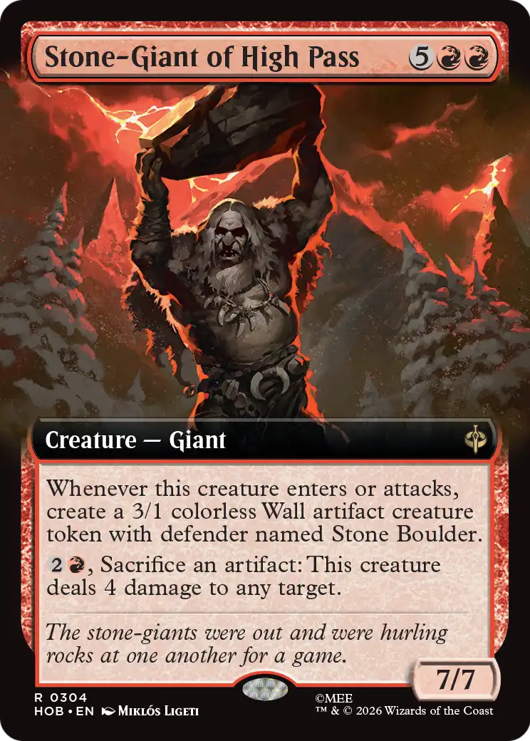 Stone-Giant of High Pass (Extended Art) [The Hobbit] | Shuffle n Cut Hobbies & Games