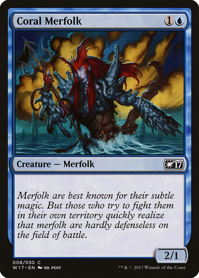 Coral Merfolk [Welcome Deck 2017] | Shuffle n Cut Hobbies & Games