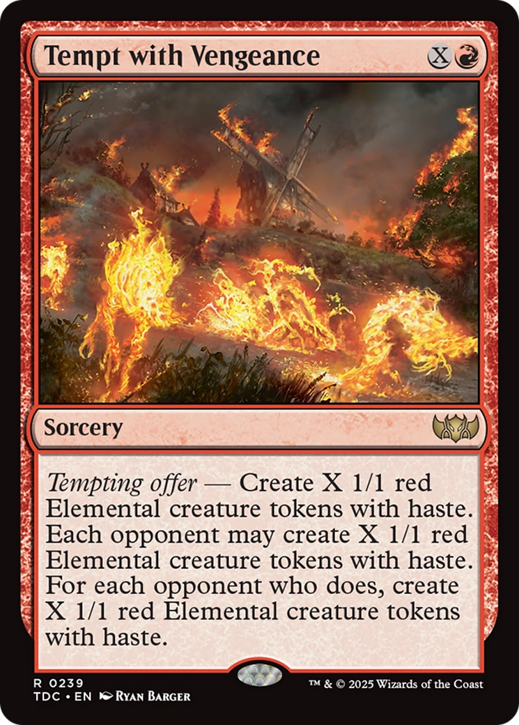 Tempt with Vengeance [Tarkir: Dragonstorm Commander] | Shuffle n Cut Hobbies & Games