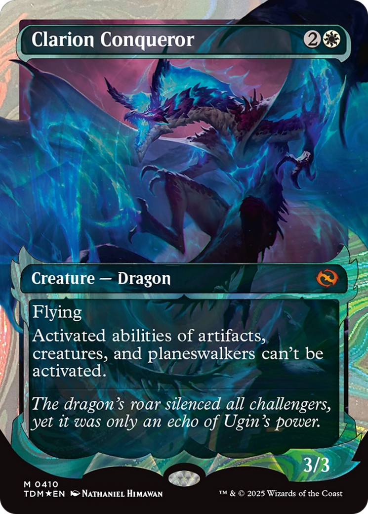 Clarion Conqueror (Showcase) (Halo Foil) [Tarkir: Dragonstorm] | Shuffle n Cut Hobbies & Games