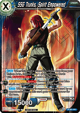 SSG Trunks, Spirit Empowered (P-361) [Promotion Cards] | Shuffle n Cut Hobbies & Games