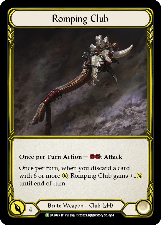 Romping Club (Golden) [FAB095] (Promo)  Cold Foil | Shuffle n Cut Hobbies & Games