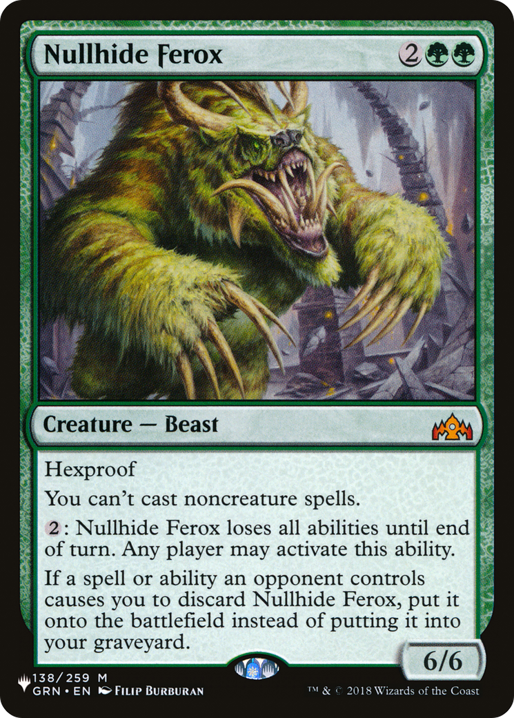Nullhide Ferox [The List] | Shuffle n Cut Hobbies & Games