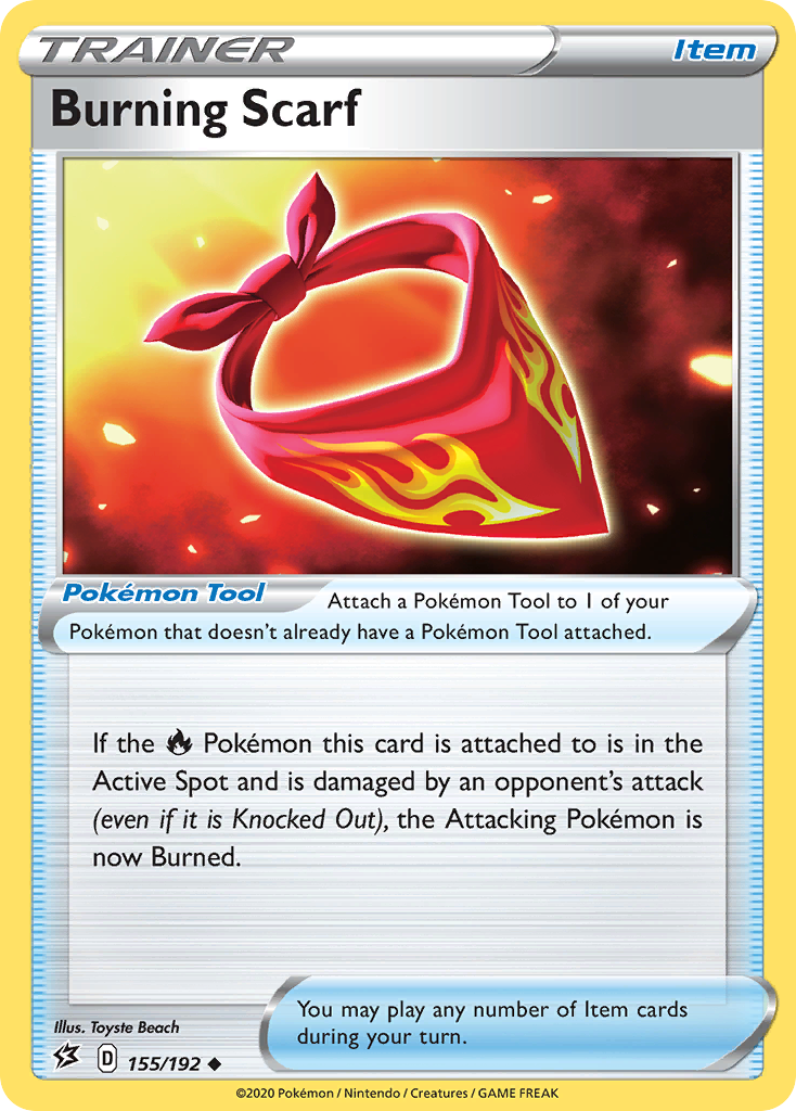 Burning Scarf (155/192) [Sword & Shield: Rebel Clash] | Shuffle n Cut Hobbies & Games