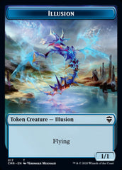 Illusion // Saproling Double-Sided Token [Commander Legends Tokens] | Shuffle n Cut Hobbies & Games