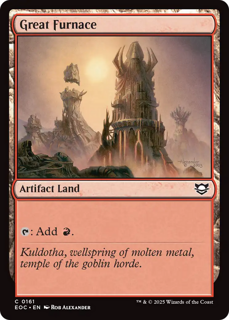 Great Furnace [Edge of Eternities Commander] | Shuffle n Cut Hobbies & Games