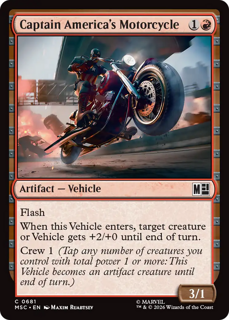 Captain America's Motorcycle [Marvel Super Heroes Commander] | Shuffle n Cut Hobbies & Games