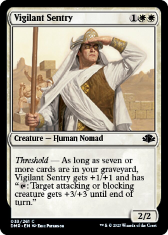 Vigilant Sentry [Dominaria Remastered] | Shuffle n Cut Hobbies & Games