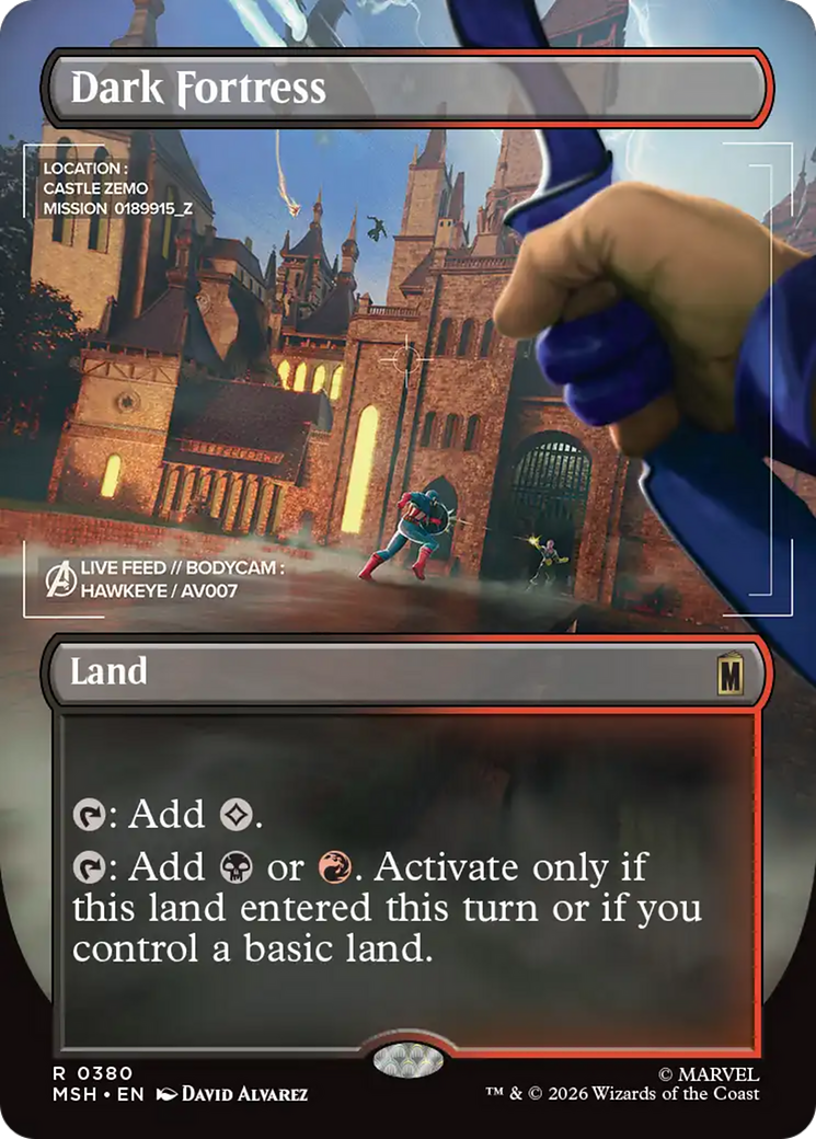 Dark Fortress (Borderless) [Marvel Super Heroes] | Shuffle n Cut Hobbies & Games