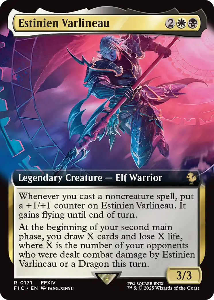 Estinien Varlineau (Extended Art) [FINAL FANTASY Commander] | Shuffle n Cut Hobbies & Games