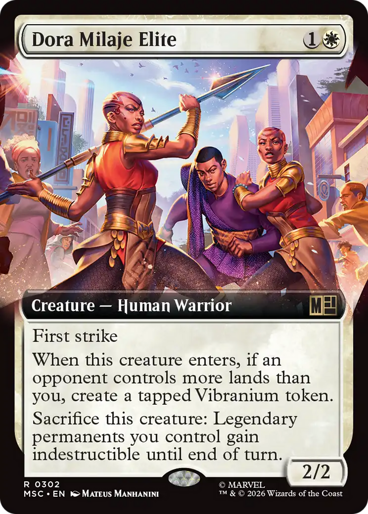 Dora Milaje Elite (Extended Art) [Marvel Super Heroes Commander] | Shuffle n Cut Hobbies & Games