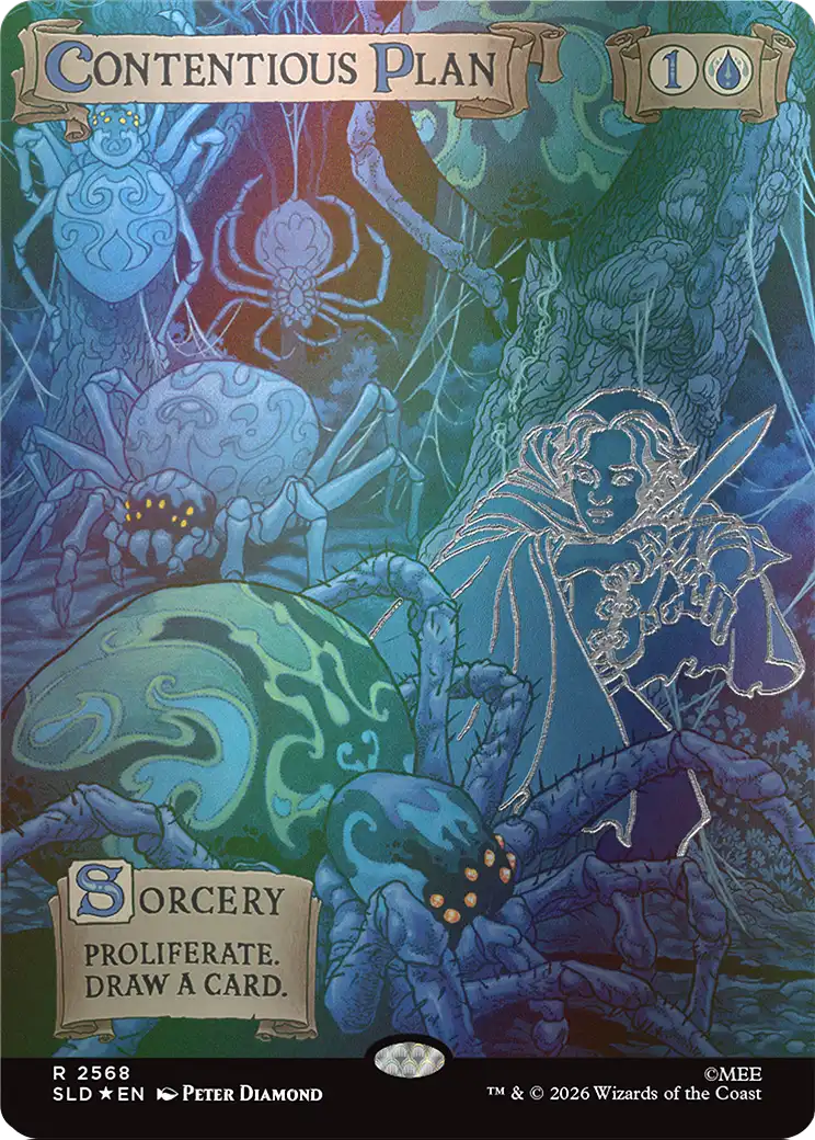 Contentious Plan (Out Of Sight Foil) [Secret Lair Drop Series] | Shuffle n Cut Hobbies & Games