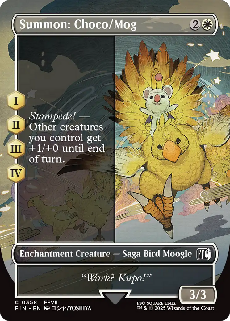 Summon: Choco/Mog (Borderless) [FINAL FANTASY] | Shuffle n Cut Hobbies & Games