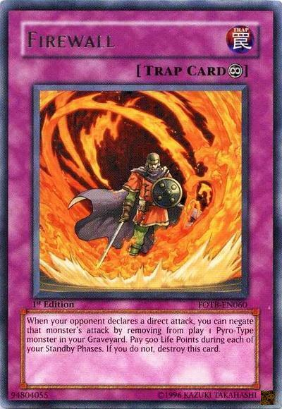Firewall [FOTB-EN060] Rare | Shuffle n Cut Hobbies & Games
