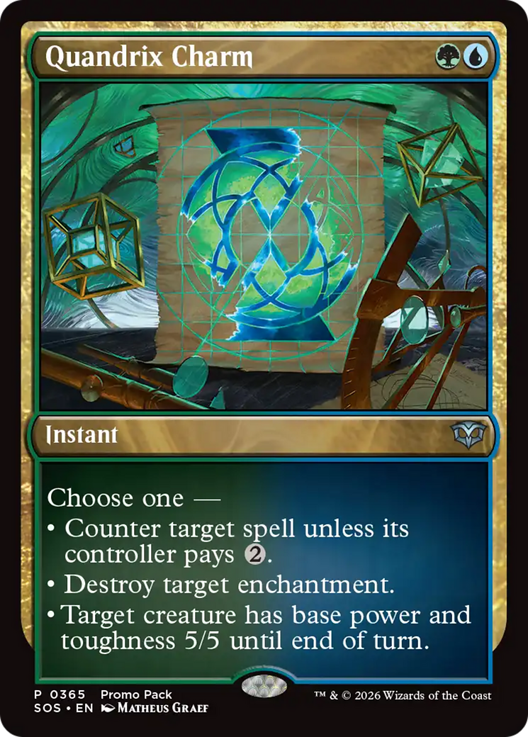 Quandrix Charm [Secrets of Strixhaven Promos] | Shuffle n Cut Hobbies & Games