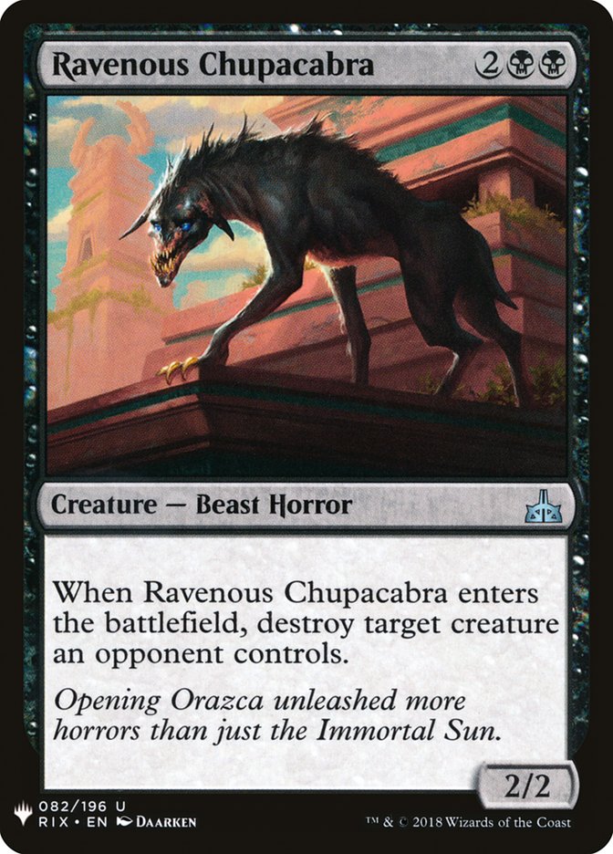 Ravenous Chupacabra [Mystery Booster] | Shuffle n Cut Hobbies & Games