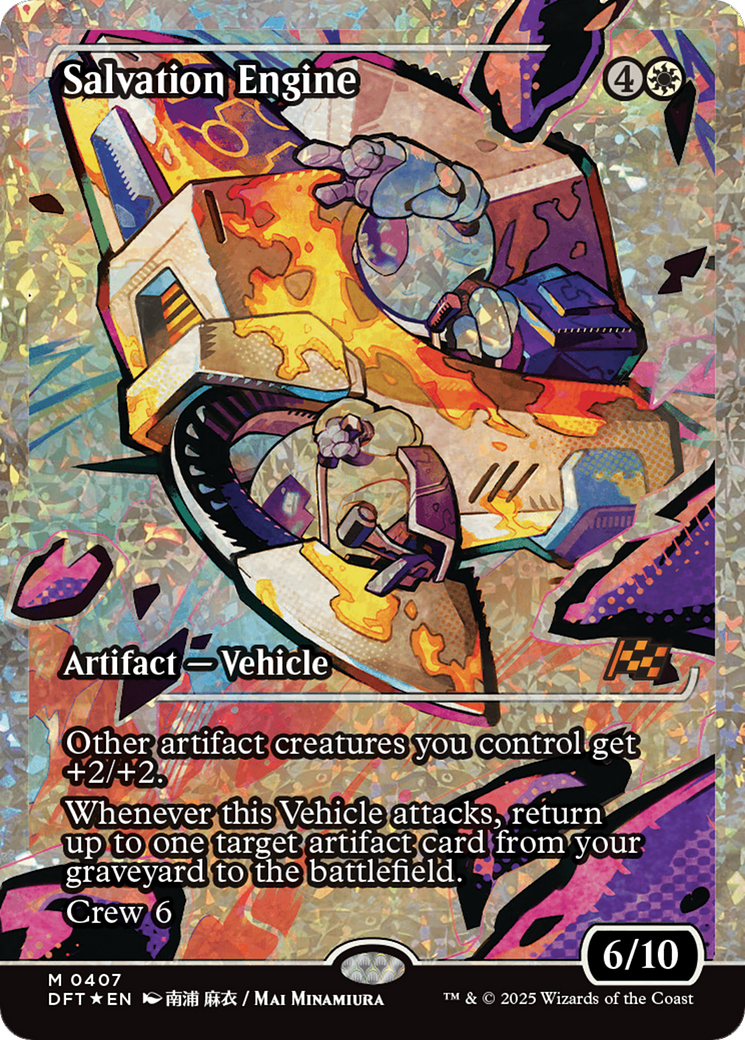 Salvation Engine (Showcase) (Fracture Foil) [Aetherdrift] | Shuffle n Cut Hobbies & Games