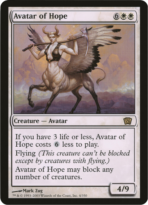 Avatar of Hope (Oversized) [Eighth Edition Box Topper] | Shuffle n Cut Hobbies & Games