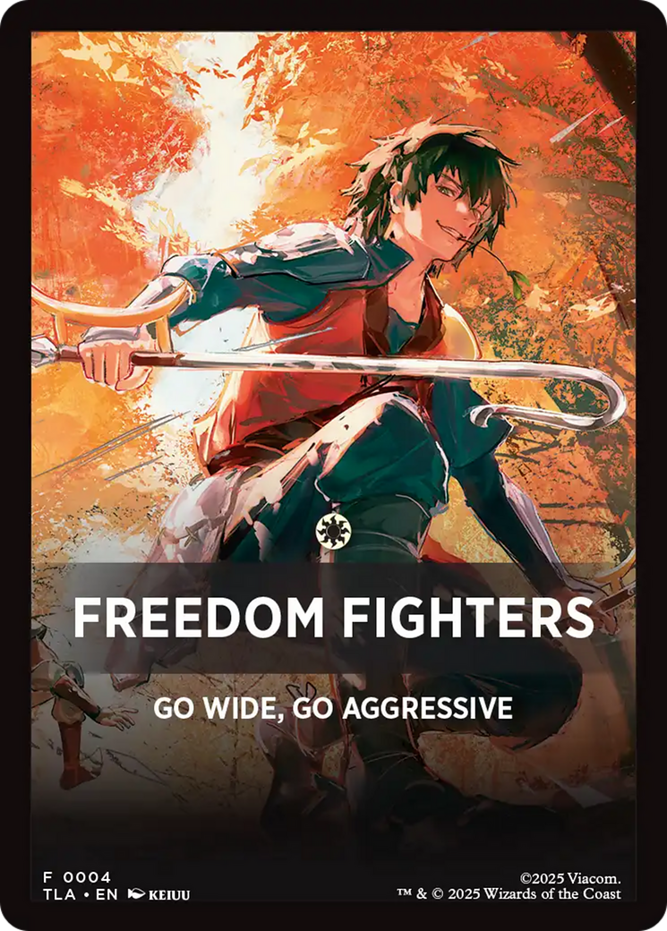 Freedom Fighters Theme Card [Avatar: The Last Airbender Tokens] | Shuffle n Cut Hobbies & Games