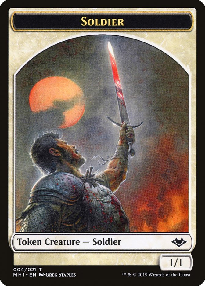 Soldier Token [Modern Horizons Tokens] | Shuffle n Cut Hobbies & Games