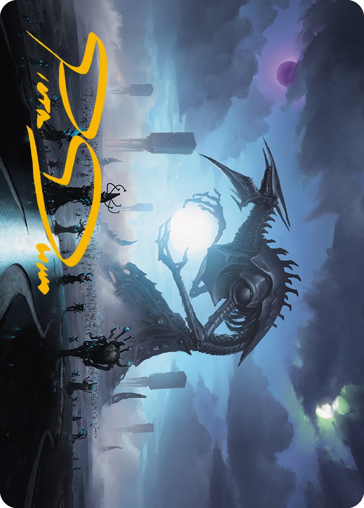 Blue Sun's Twilight Art Card (Gold-Stamped Signature) [Phyrexia: All Will Be One Art Series] | Shuffle n Cut Hobbies & Games