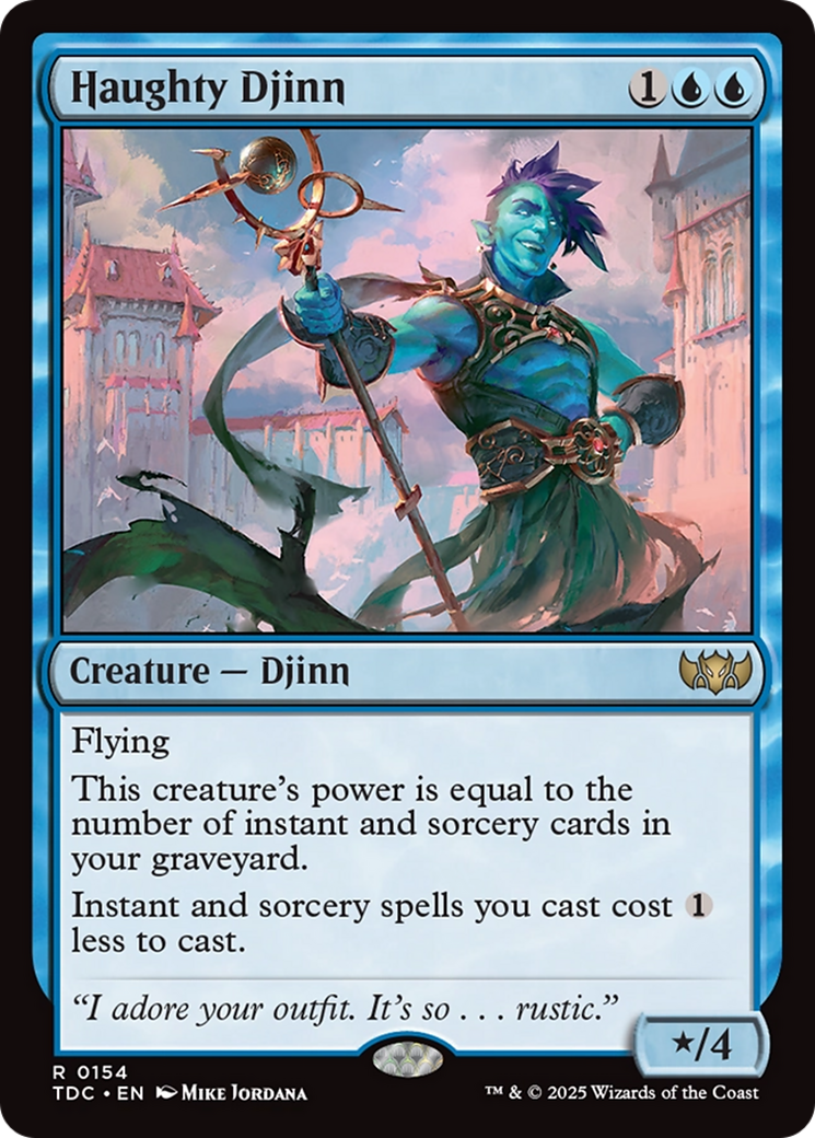 Haughty Djinn [Tarkir: Dragonstorm Commander] | Shuffle n Cut Hobbies & Games