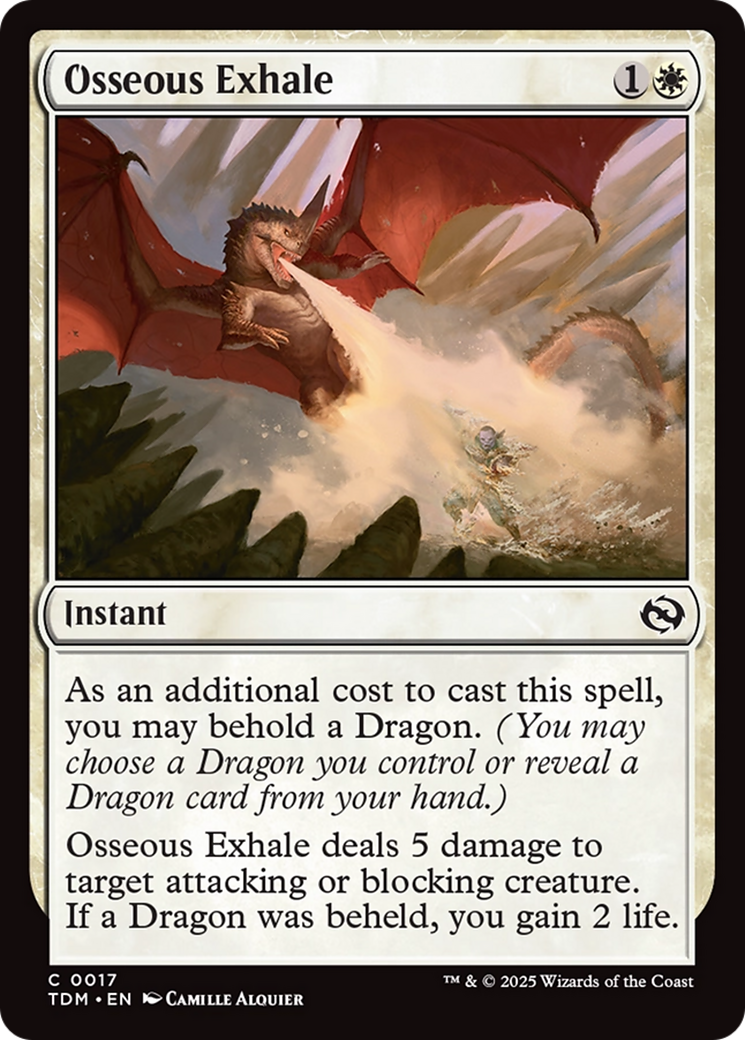 Osseous Exhale [Tarkir: Dragonstorm] | Shuffle n Cut Hobbies & Games