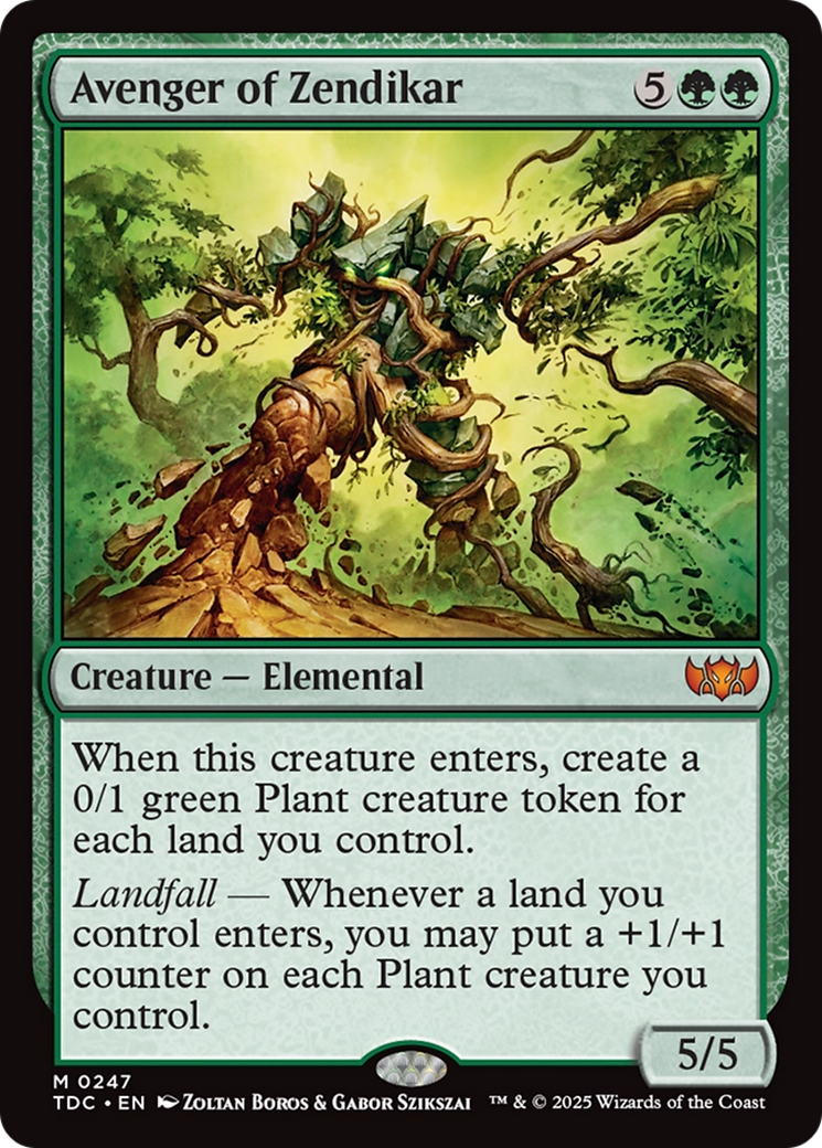 Avenger of Zendikar [Tarkir: Dragonstorm Commander] | Shuffle n Cut Hobbies & Games