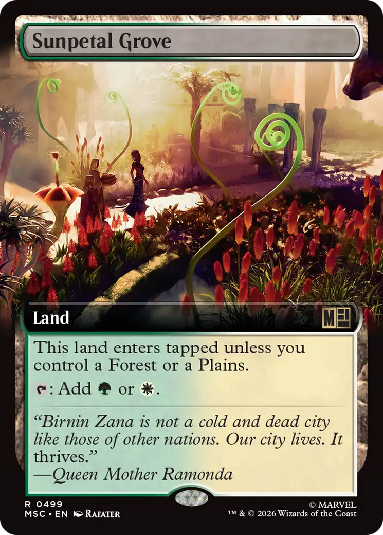 Sunpetal Grove (Extended Art) [Marvel Super Heroes Commander] | Shuffle n Cut Hobbies & Games