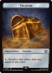 Clue // Treasure Double-Sided Token (Surge Foil) [FINAL FANTASY Commander Tokens] | Shuffle n Cut Hobbies & Games