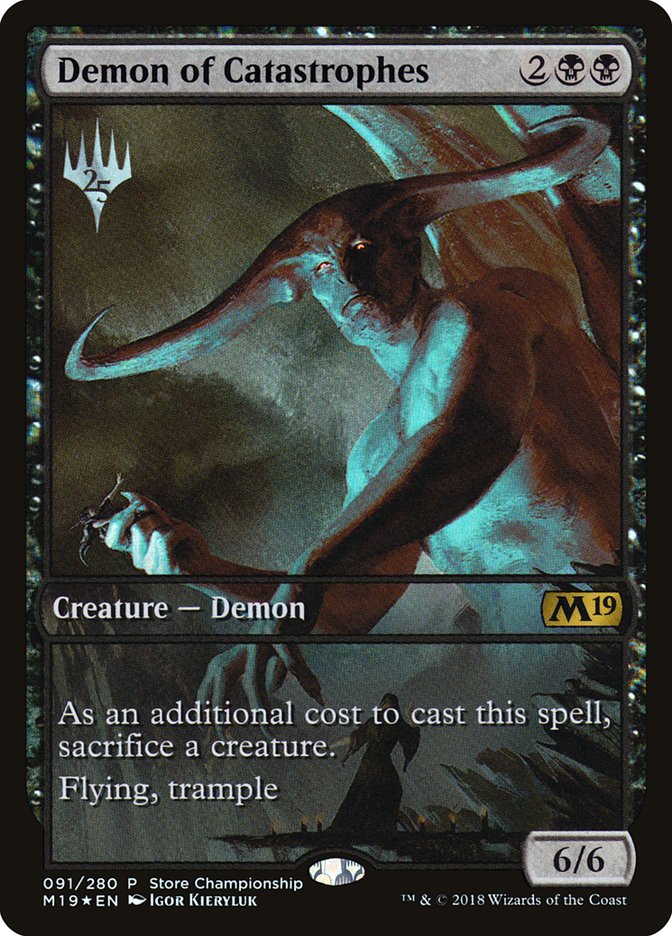 Demon of Catastrophes (Store Championship) (Full Art) [Core Set 2019 Promos] | Shuffle n Cut Hobbies & Games