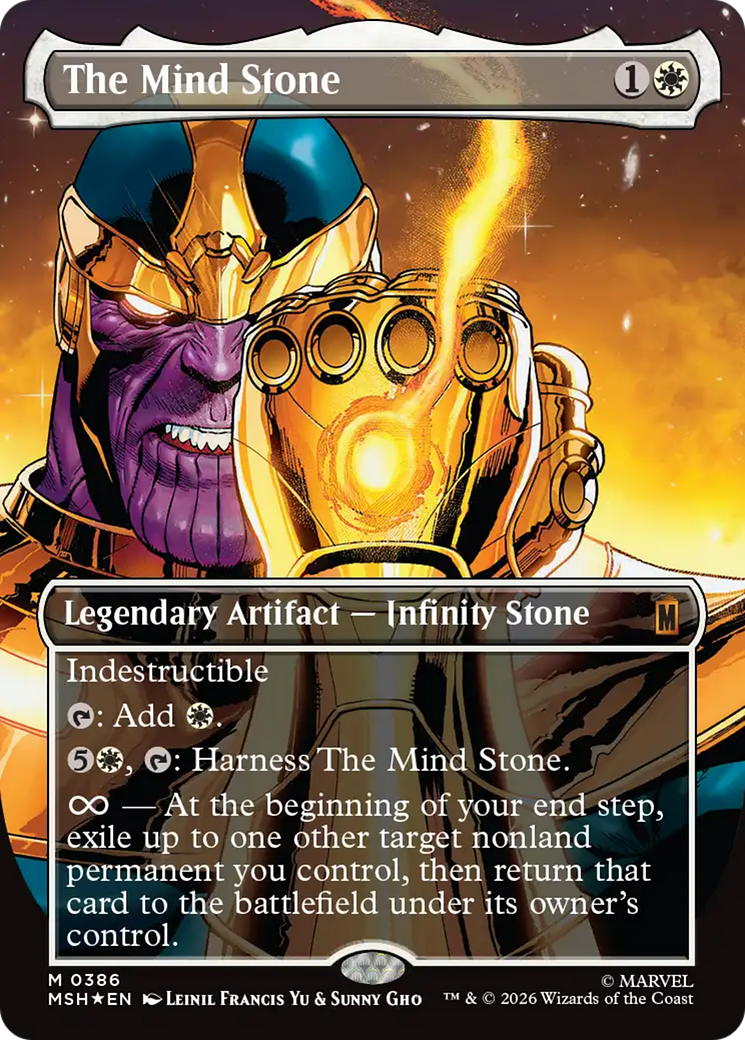 The Mind Stone (Borderless) [Marvel Super Heroes] | Shuffle n Cut Hobbies & Games