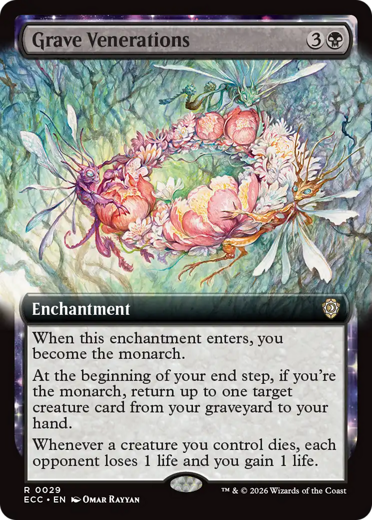 Grave Venerations (Extended Art) [Lorwyn Eclipsed Commander] | Shuffle n Cut Hobbies & Games