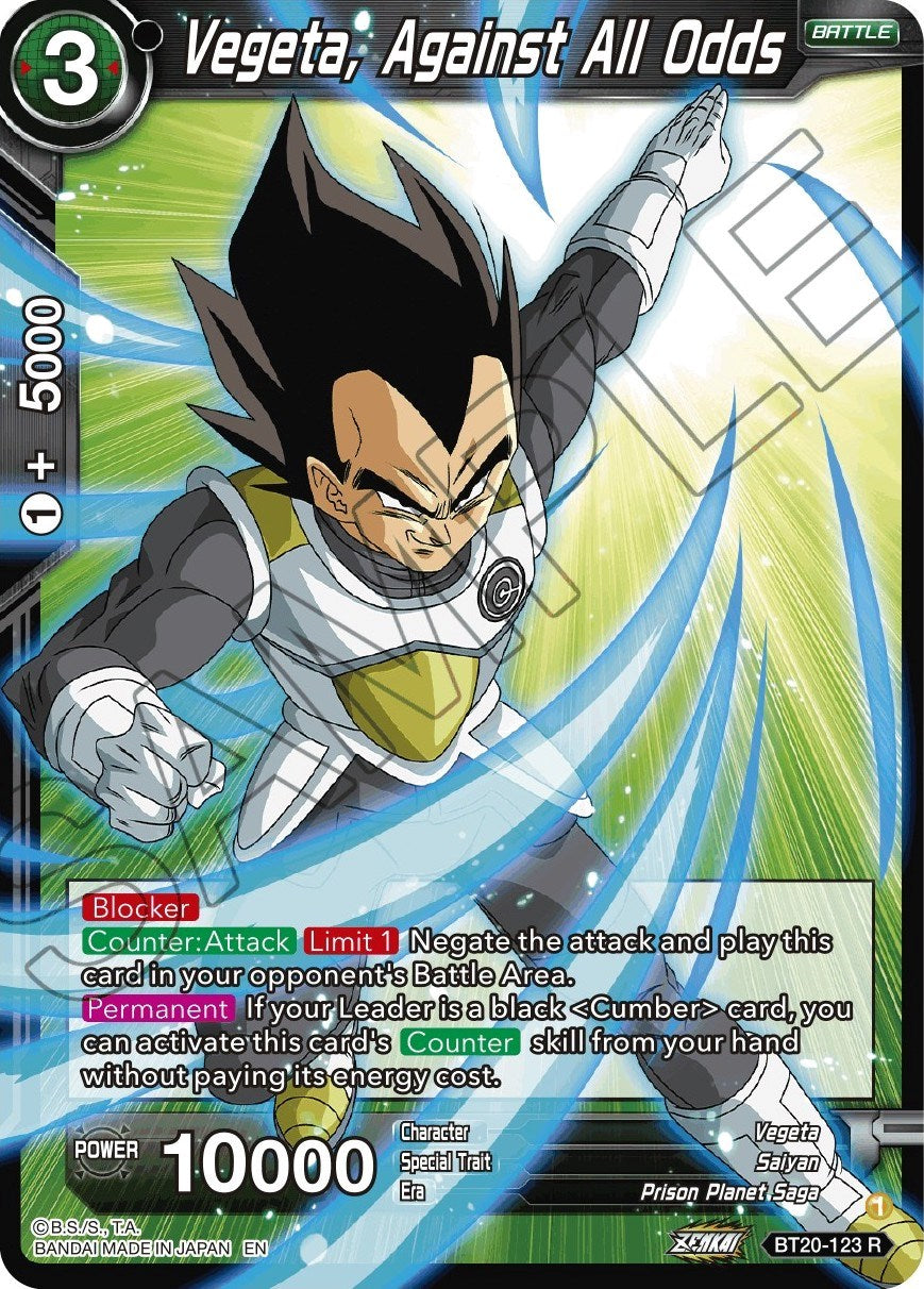 Vegeta, Against All Odds (BT20-123) [Power Absorbed] | Shuffle n Cut Hobbies & Games